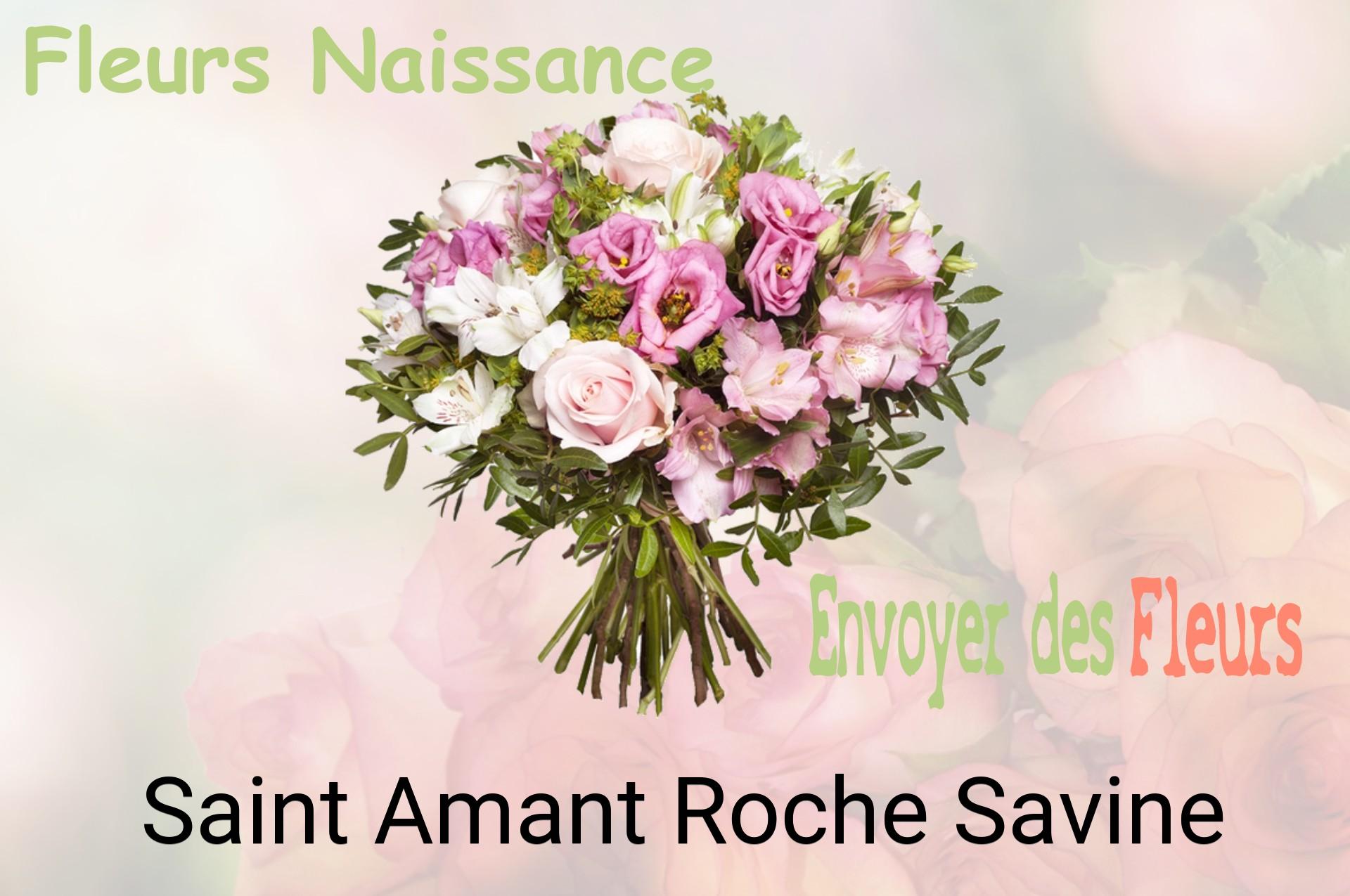 Bouquet de fleurs de naissance livré à Saint-Amant-Roche-Savine